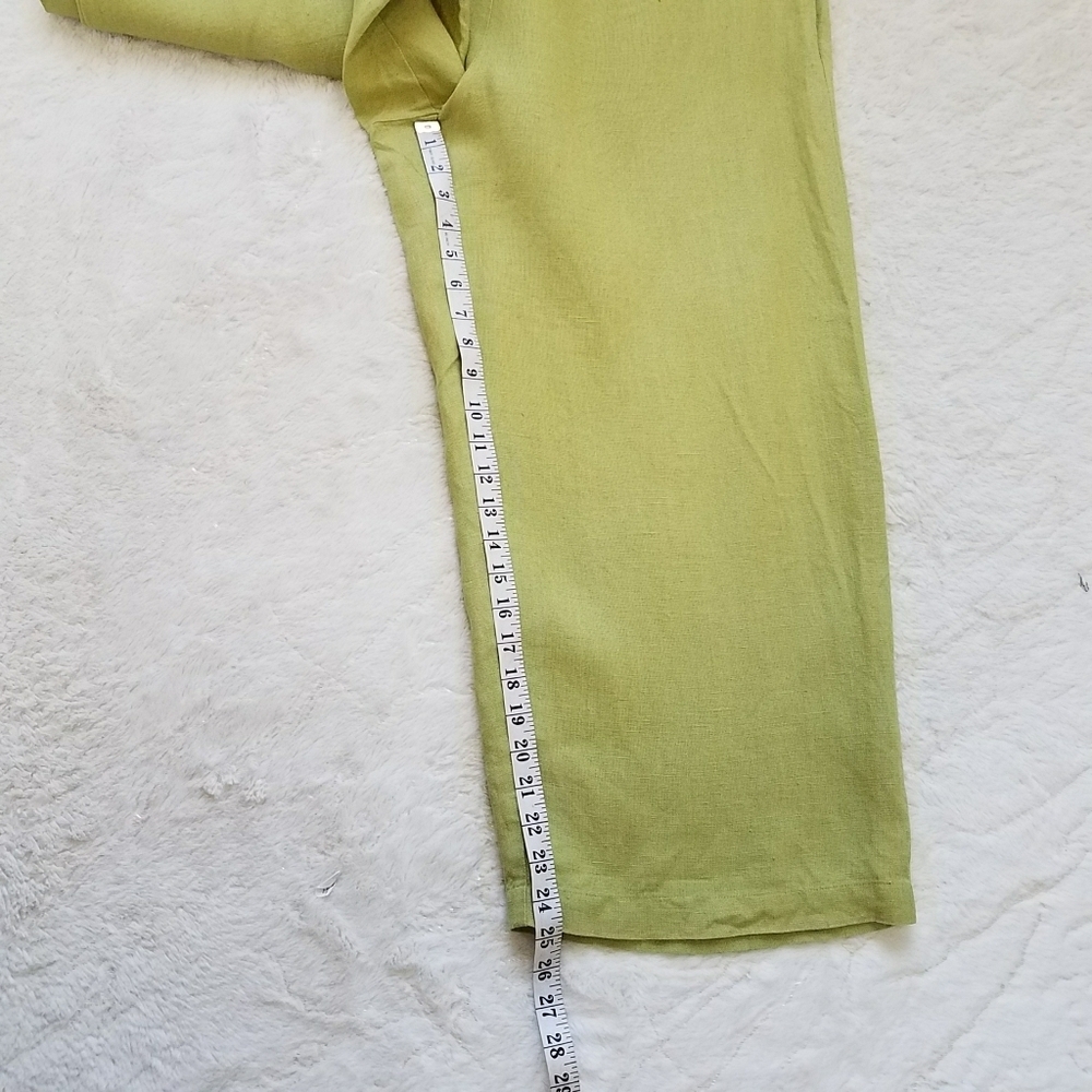 Eileen Fisher Linen Cropped Pants - Picture 5 of 11